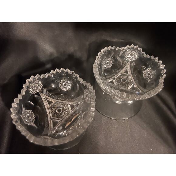 Vintage EAPG Set of 2 Berry Bowls - Picture 4 of 12